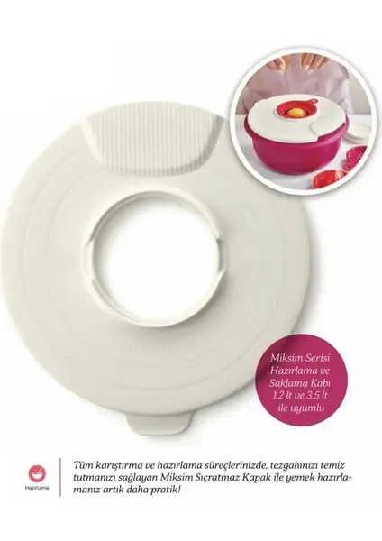 Tupperware Miksim Sıçratmaz Kapak
